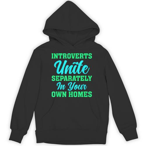 Introverts Unite Introvert Antisocial Sarcasm Anti Social Unisex Hoodie - Raresse