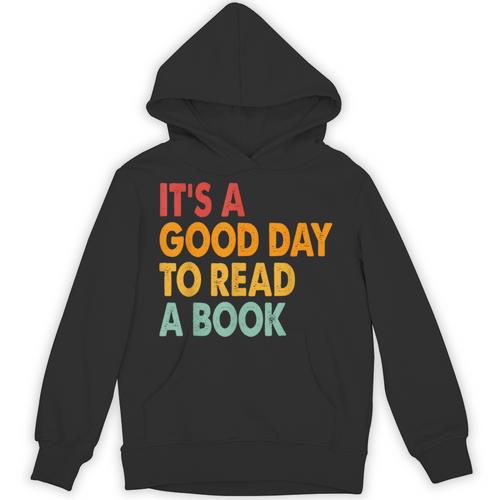 It's A Good Day To Read A Book Retro Vintage Teacher Unisex Hoodie - Bookorys