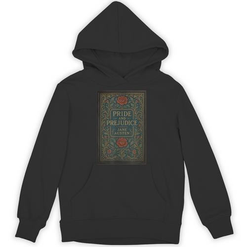 Jane Austen Pride And Prejudice Cover Mr Darcy Book Lovers Unisex Hoodie - Bookorys