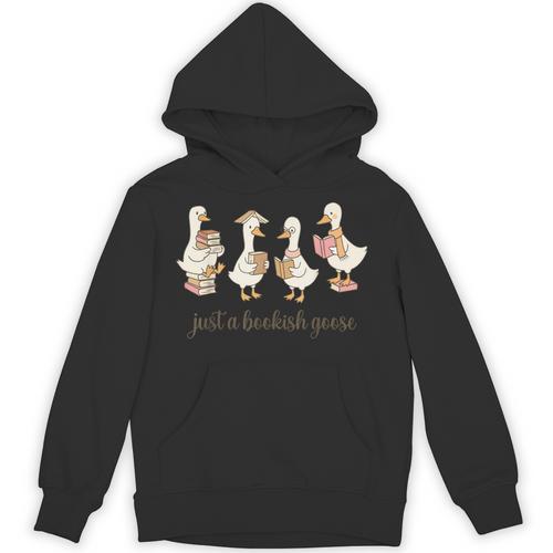Just A Bookish Goose Goose Book LoverSilly Goose Book Club Unisex Hoodie - Bookorys