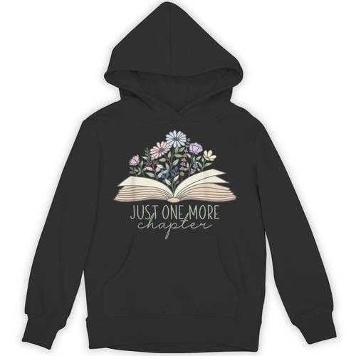 Just One More Chapter Floral Book Wildflower Aesthetic Art Unisex Hoodie - Bookorys DE