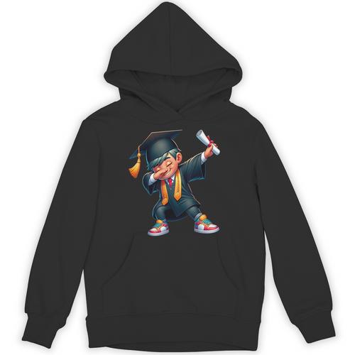 Kids Boys Grad Dabbing Graduation Class Of 2025 Unisex Hoodie - Best Gift Smart