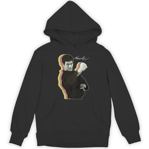 Kids Bruce Lee Photo From Fighting Method Book Kids Unisex Hoodie - Bookorys