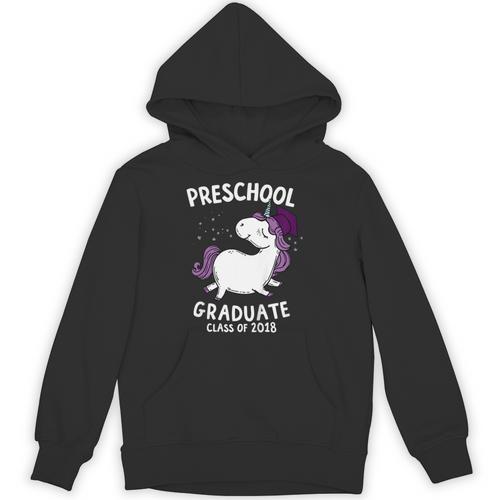 Kids Class Of 2018 Unicorn Preschool Graduation For Girls Unisex Hoodie - Best Gift Smart