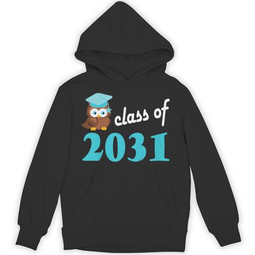 Kids Class Of 2031 Graduation Year T-Shirt Back To School Unisex Hoodie - Best Gift Smart