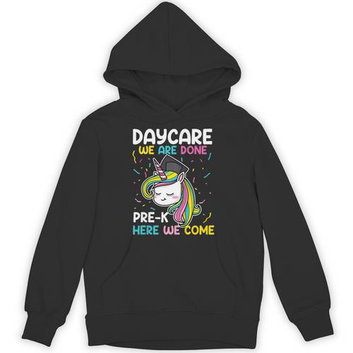 Kids Daycare Graduation Unicorn Last Day Of School Kids Unisex Hoodie - Best Gift Smart