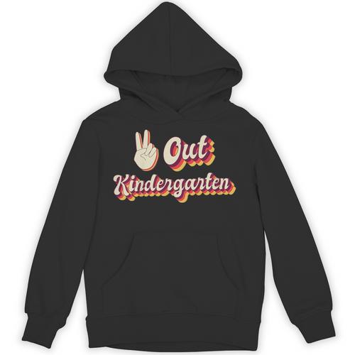 Kids Peace Out Kindergarten Graduation Kindergarten Graduate Unisex Hoodie - Best Gift Smart