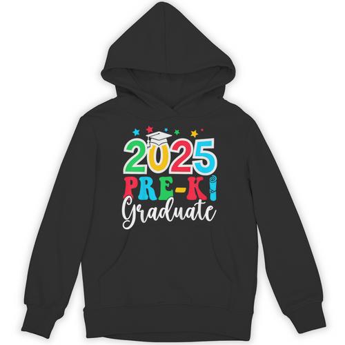 Kids Pre-K Graduate 2025 Preschool Graduation Class Of 2025 Kids Unisex Hoodie - Best Gift Smart