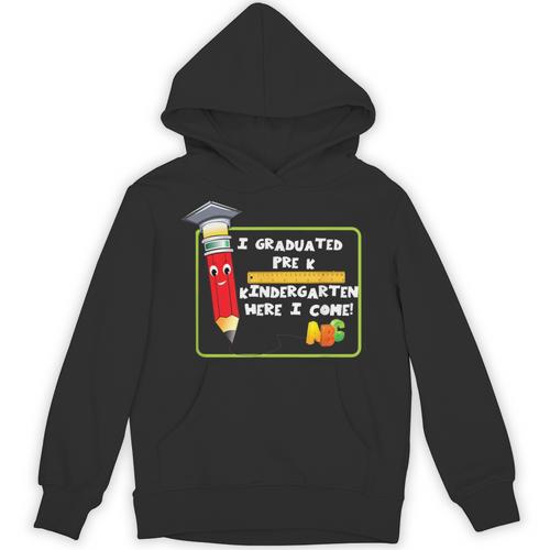 Kids Pre-K Graduation Kindergarten Here I Come Unisex Hoodie - Best Gift Smart