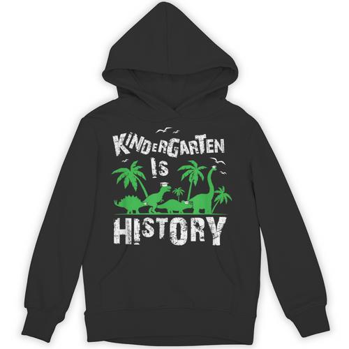 Kindergarten Is History Dinosaur Graduation Unisex Hoodie - Best Gift Smart