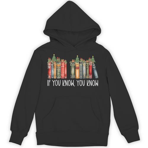 If You Know You Know 6 7 Reading Books Christmas 67 Meme Unisex Hoodie - Bookorys