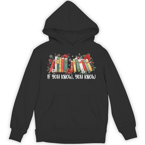 If You Know You Know 6 7 Six Seven Meme Floral Book Lover Unisex Hoodie - Bookorys DE