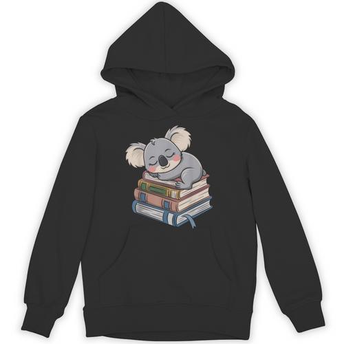 Koala Reading Book Pajama Sleep Unisex Hoodie - Bookorys