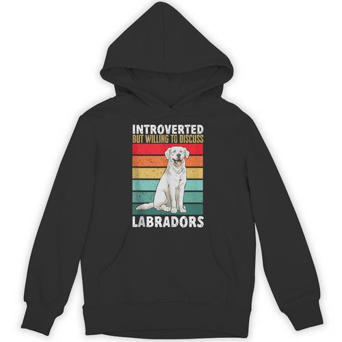 Labrador Retriever Introvert White Lab Unisex Hoodie - Raresse