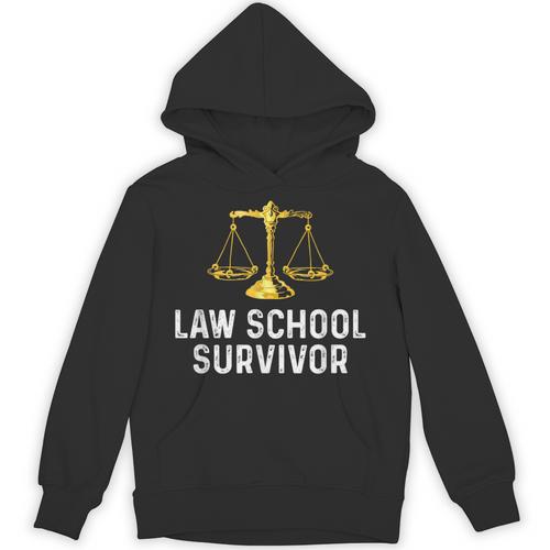 Law School Survivor Humor Law School Graduation Quote Unisex Hoodie - Best Gift Smart
