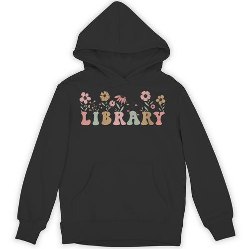 Library Book Lover School Librarian Reading Floral For Women Unisex Hoodie - Bookorys