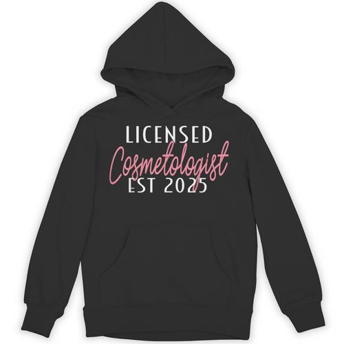 Licensed Cosmetologist Graduation 2025 Cosmetology School Unisex Hoodie - Best Gift Smart