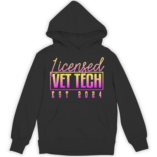 Licensed Vet Tech Veterinary Technician Graduation 2024 Unisex Hoodie - Best Gift Smart