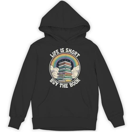 Life Is Short Buy The Book Reading Book Unisex Hoodie - Bookorys DE