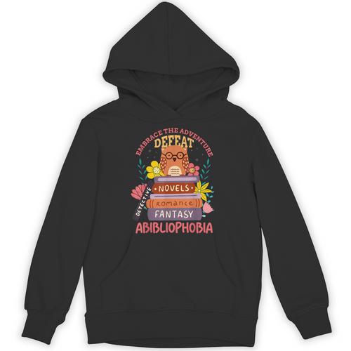 Literature Abibliophobia Book Reader Unisex Hoodie - Bookorys