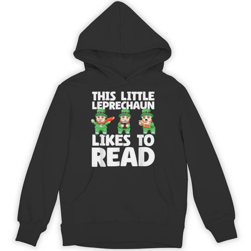 This Little Leprechaun Likes To Read St Patrick's Day Book Unisex Hoodie - Bookorys UK