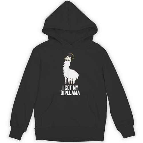 LLama Graduation I Got My Dipllama Cute Llama Unisex Hoodie - Best Gift Smart