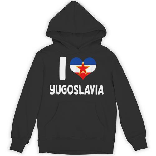 I Love Yugoslavia Proud Yugoslav Nostalgia Saying Unisex Hoodie - Figerry