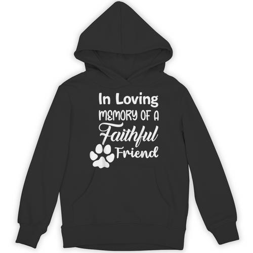 In Loving Memory Of a Faithful Friend Pet Loss Dog Cat Shirt Unisex Hoodie - Easessy