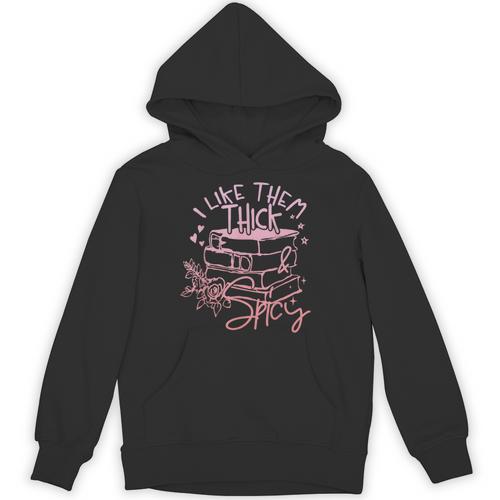 I Like Them Thick And Spicy Booktok Reader Unisex Hoodie - Bookorys