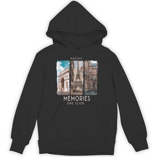 Making Memories In Paris Photo Nostalgia Travel Humor Unisex Hoodie - Figerry