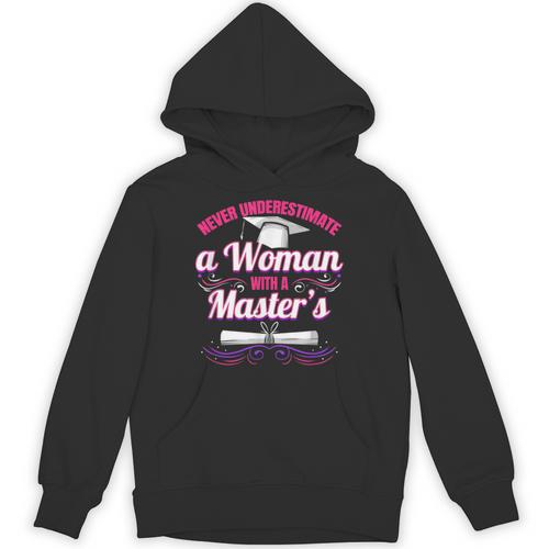 Master University Degree Master Graduation Party Girl Unisex Hoodie - Best Gift Smart