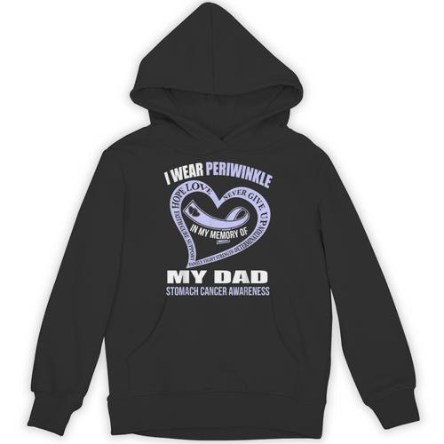 In My Memory Of My Dad STOMACH CANCER AWARENESS Unisex Hoodie - Easessy