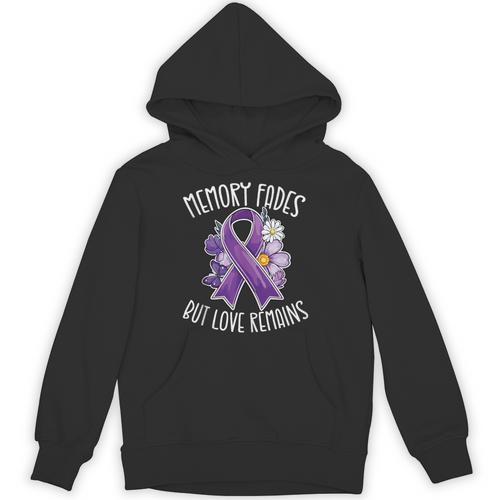 Memory Fades But Love Remains Dementia Awareness Unisex Hoodie - Easessy