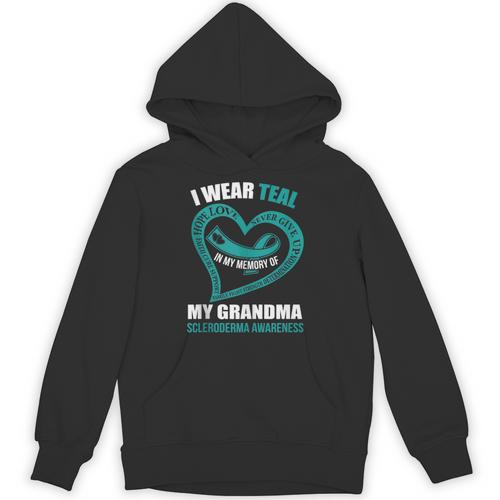 In My Memory Of My Grandma SCLERODERMA AWARENESS Unisex Hoodie - Easessy