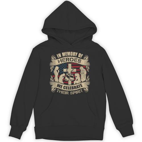 IN MEMORY OF HEROES WE CELEBRATE THEIR SPIRIT Unisex Hoodie - Easessy
