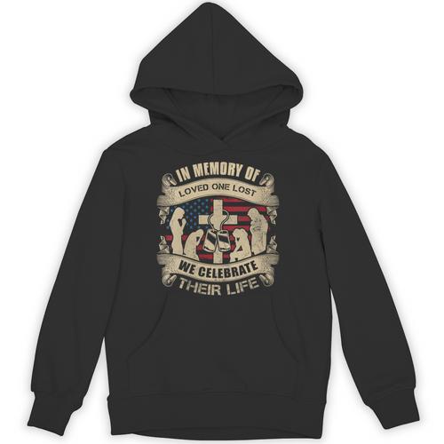 IN MEMORY OF LOVED ONE LOST WE CELEBRATE THEIR LIFE Unisex Hoodie - Easessy