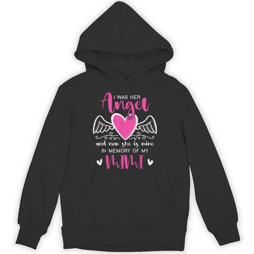 Memory Of My Mimi I Was Her Angel Now She Is Mine Heaven Unisex Hoodie - Easessy