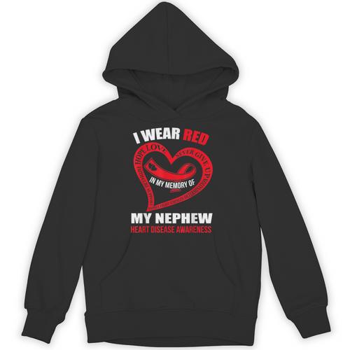 In My Memory Of My Nephew HEART DISEASE AWARENESS Unisex Hoodie - Easessy
