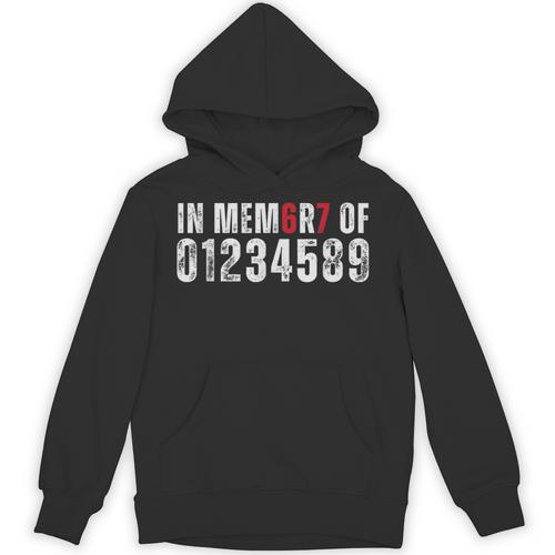 In Memory Of Numbers 0 1 2 3 4 5 8 9 Math Meme Unisex Hoodie - Easessy
