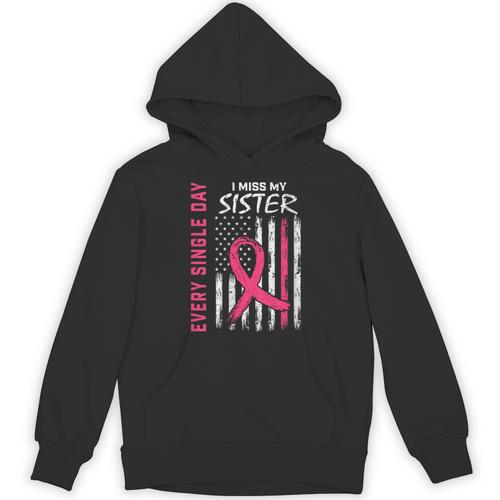 In Memory Of My Sister Breast Cancer Awareness Shirts Tshirt Unisex Hoodie - Easessy