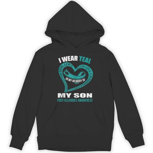 In My Memory Of My Son FOOD ALLERGIES AWARENESS Unisex Hoodie - Easessy