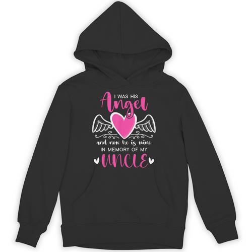 Memory Of My Uncle I Was Her Angel Now She Is Mine Heaven Unisex Hoodie - Easessy