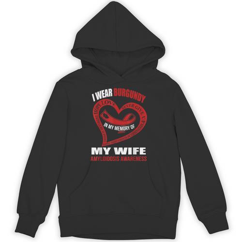 In My Memory Of My Wife AMYLOIDOSIS AWARENESS Unisex Hoodie - Easessy