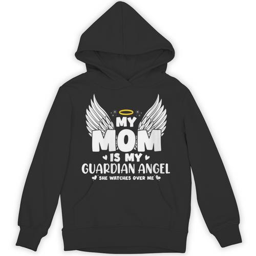 My Mom Is My Guardian Angel Memorial Day In Memory Of Mom Unisex Hoodie - Easessy