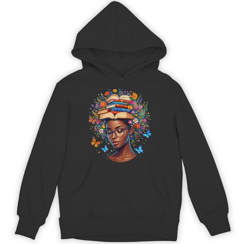 Month Honoring Past Inspiring Pride Melanin Book Unisex Hoodie - Bookorys