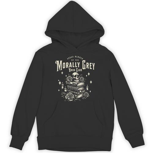 Morally Grey Book Club Reading Shirt Bookish Bookworm Unisex Hoodie - Bookorys DE