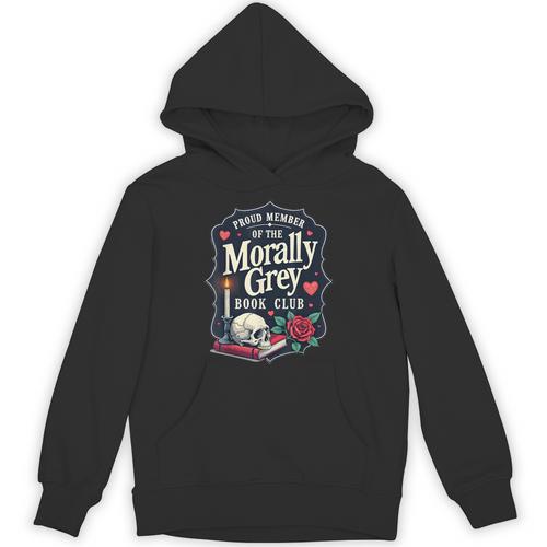 Morally Grey Merch Dark Romance Romantasy Smutty Book Lover Unisex Hoodie - Bookorys