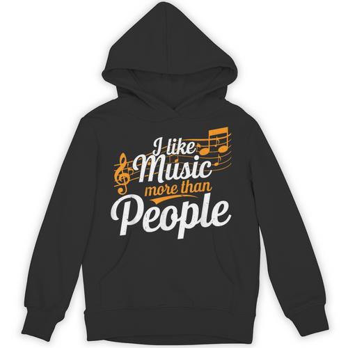 I Like Music More Than People Fan Introvert Unisex Hoodie - Raresse