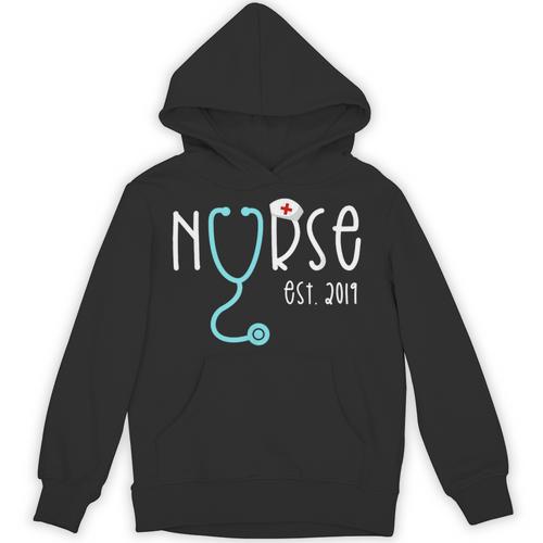 New Nurse Est 2019 T Shirt Graduation RN Women Unisex Hoodie - Best Gift Smart