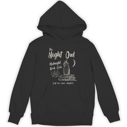 Night Owl Book Club Bookish Book Lover Tee Unisex Hoodie - Bookorys